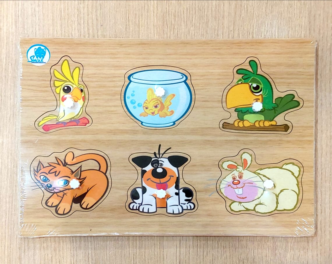 Queb Cabeça com pinos animais domésticos