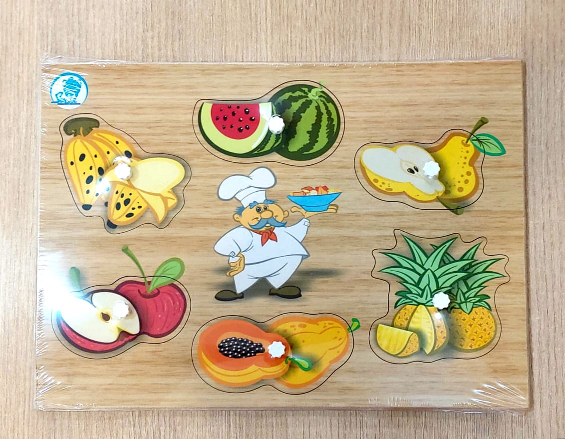 Queb Cabeça com pinos frutas