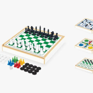 Jogo 4 em 1 - Xadrez / Damas / Ludo / Trilha