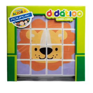 Quebra-Cabeça Didático Infantil Animais Poliplac